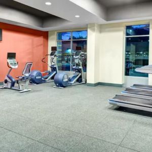Fitness center at Hampton Inn & Suites By Hilton Atlanta Perimeter Dunwoody.