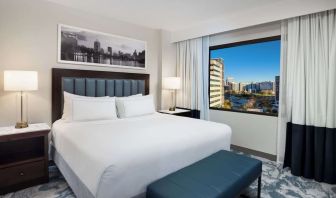 Day use room with natural light at Doubletree By Hilton Houston Medical Center Hotel & Suites.

