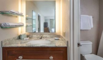 Private guest bathroom with free toiletries at Sonesta ES Suites Baltimore BWI Airport