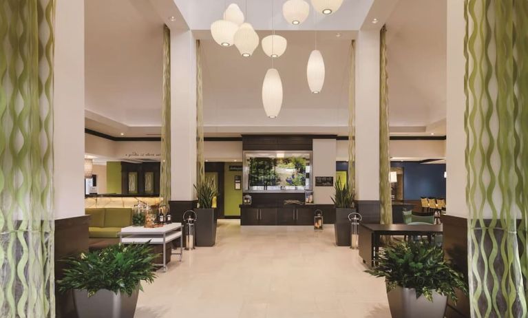 Lobby lounge at Hilton Garden Inn Houston NW/Willowbrook.
