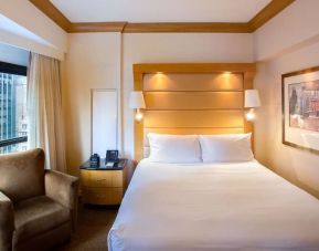 King bed at New York Hilton Midtown.
