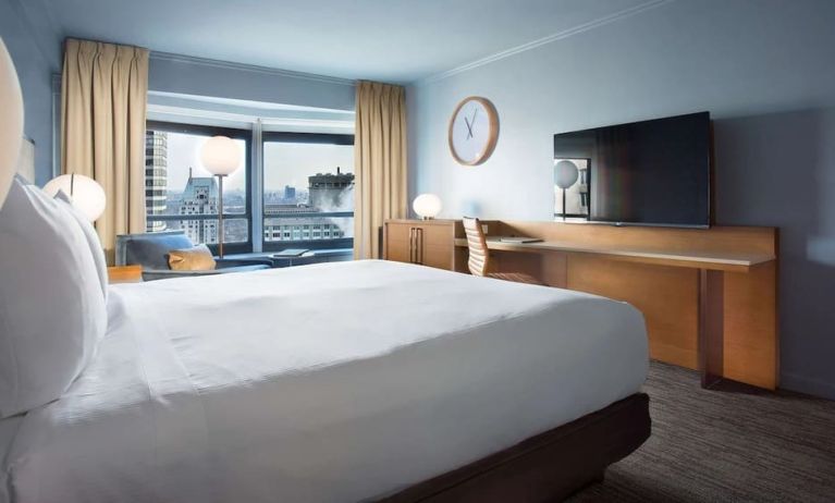 Day use room with work desk at New York Hilton Midtown.
