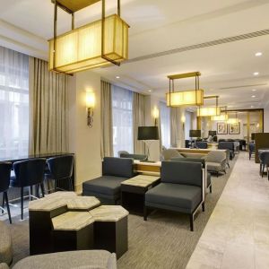 Lounge area at New York Hilton Midtown.