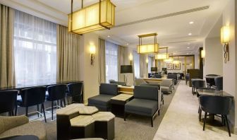 Lounge area at New York Hilton Midtown.