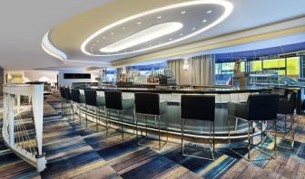 On-site bar at New York Hilton Midtown.