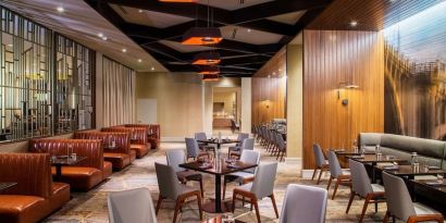On-site restaurant at Hilton Minneapolis.