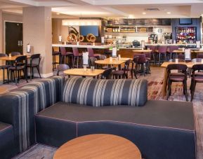 Lounge area and workspace at Sonesta Select Allentown Bethlehem Airport.