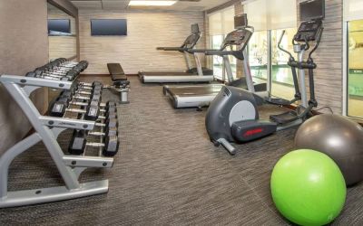 Fully equipped fitness center at Sonesta Select Allentown Bethlehem Airport.