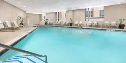 Refreshing indoor pool at The Westin Arlington Gateway.