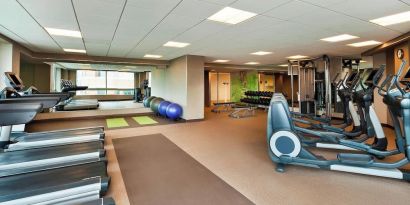 Fitness center at The Westin Arlington Gateway.
