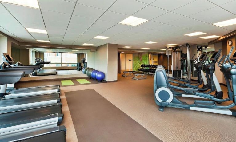 Fitness center at The Westin Arlington Gateway.