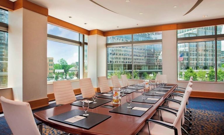 Meeting room with natural light at The Westin Arlington Gateway.