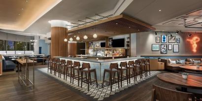 Hotel bar at The Westin Arlington Gateway.