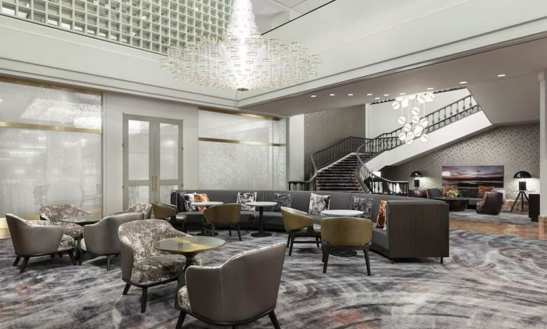 Lounge and coworking space at The Westin New Orleans.