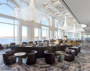Lounge and coworking space at The Westin New Orleans.