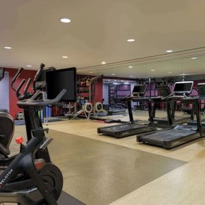 Fitness center at Hilton London Syon Park.