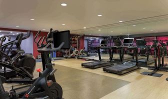 Fitness center at Hilton London Syon Park.