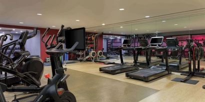 Fitness center at Hilton London Syon Park.