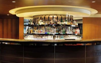 Hotel bar at Hilton London Syon Park.