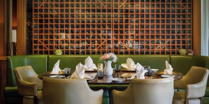 Bar and dining at Hilton London Syon Park.