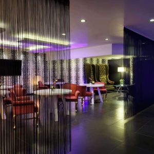 Bar seating at Hilton London Syon Park.