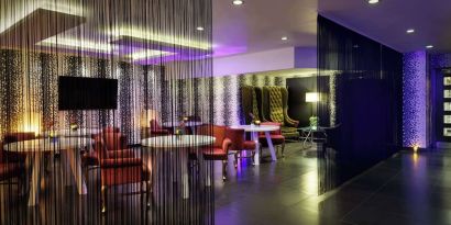 Bar seating at Hilton London Syon Park.