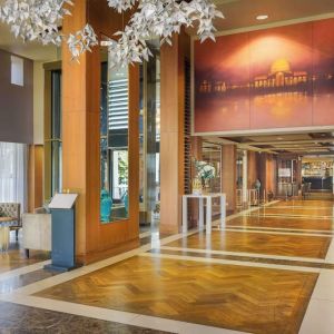 Reception hall at Hilton London Syon Park.