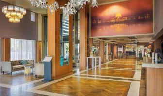 Reception hall at Hilton London Syon Park.