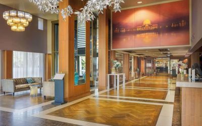 Reception hall at Hilton London Syon Park.