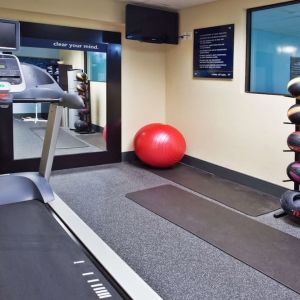 Fitness center at Hampton Inn Columbus-East.