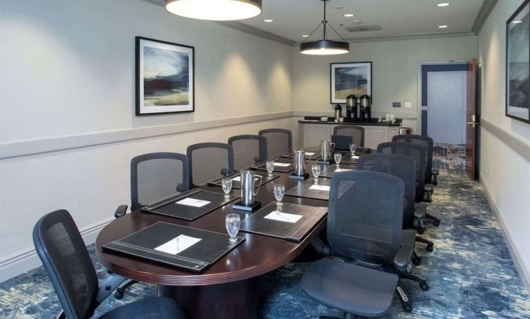 Professional meeting room at Hilton Garden Inn Milwaukee Northwest Conference Center.