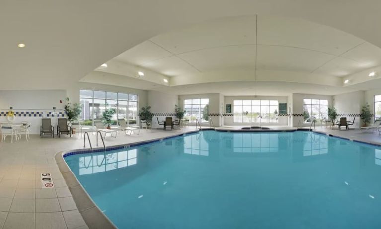 Heated indoor pool at Hilton Garden Inn Milwaukee Northwest Conference Center.