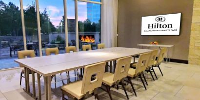 Meeting room at Hilton Dallas/ Plano Granite Park.