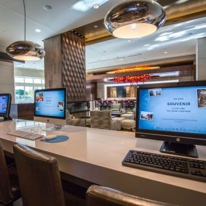 Business center available at Hilton Dallas/ Plano Granite Park.