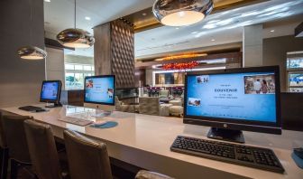 Business center available at Hilton Dallas/ Plano Granite Park.