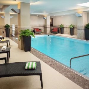 Refreshing indoor pool at Embassy Suites By Hilton St. Louis Downtown.