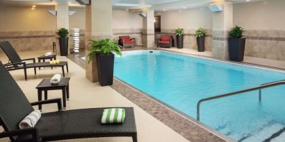 Refreshing indoor pool at Embassy Suites By Hilton St. Louis Downtown.