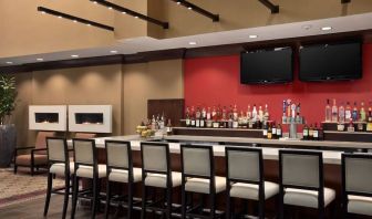 Hotel bar at Embassy Suites By Hilton St. Louis Downtown.