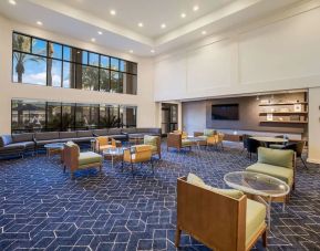 Spacious lobby and coworking lounge at Sonesta Select Phoenix Chandler.