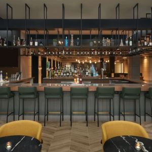 Hotel bar at The Chifley Houston, Tapestry Collection By Hilton.