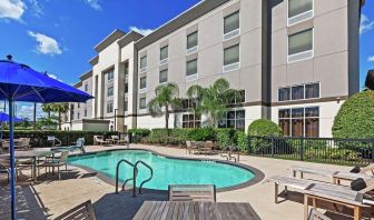 Outdoor pool at Hampton Inn & Suites Houston-Bush Intercontinental Aprt.