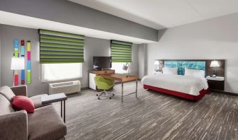Spacious king suite at Hampton Inn & Suites Houston-Bush Intercontinental Aprt.