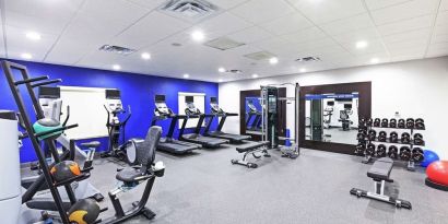Fitness center at Hampton Inn & Suites Houston-Bush Intercontinental Aprt.