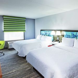 Queen beds available at Hampton Inn & Suites Houston-Bush Intercontinental Aprt.