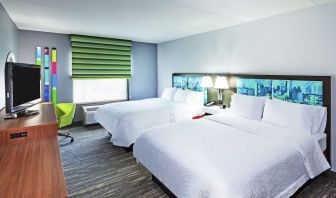 Queen beds available at Hampton Inn & Suites Houston-Bush Intercontinental Aprt.