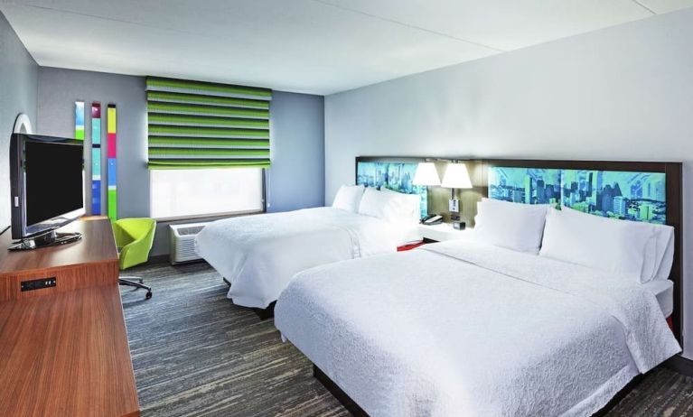 Queen beds available at Hampton Inn & Suites Houston-Bush Intercontinental Aprt.