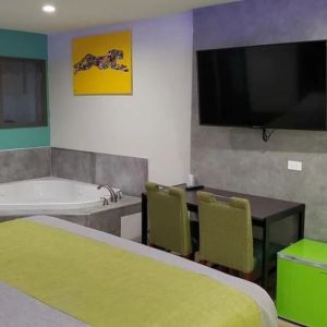 Day use room with TV at Exclusivo Inn & Suites. 