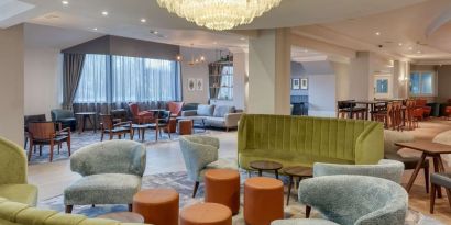 Lobby and lounge at DoubleTree By Hilton London Elstree.
