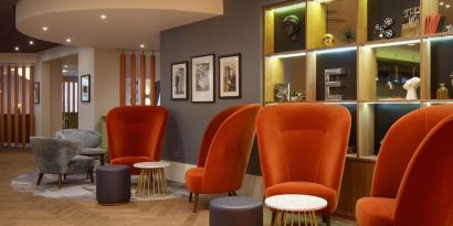 Lobby and lounge at DoubleTree By Hilton London Elstree.