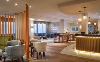 Lobby and lounge at DoubleTree By Hilton London Elstree.